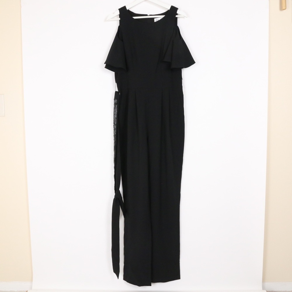 Eliza J Cold Shoulder Jumpsuit